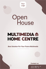 Open House Multimedia Poster Template