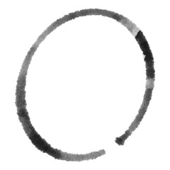 handdrawn circle	

