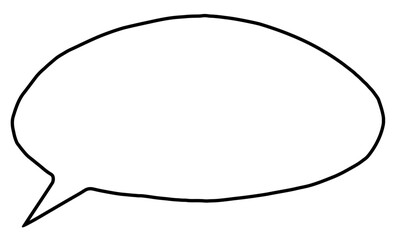 Blank cut out communication message speech bubble with rough edges and copy space for text, vector design element
