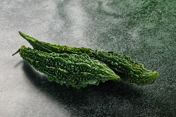 Raw green exotic Bitter melon