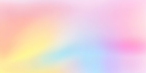 Color gradient background, abstract  pastel rainbow. Light blue, pink and yellow color banner gradation texture, vector pink noise texture blur abstract background