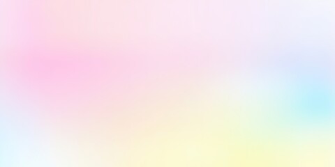 Color gradient background, abstract  pastel rainbow. Light blue, pink and yellow color banner gradation texture, vector pink noise texture blur abstract background