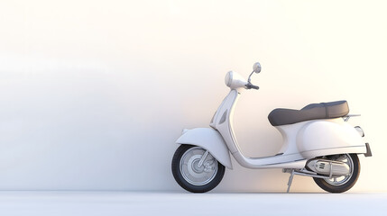 Fototapeta premium A scooter on a white background