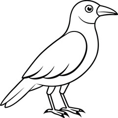 Beautiful bird logo icon line art vector illustration incorporating a sleek and modern design with nature-inspired elements