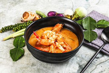 Tom Yum soup with prawn
