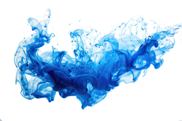 Blue fire on white PNG
