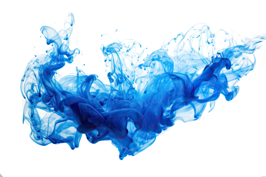 Blue fire on white PNG
