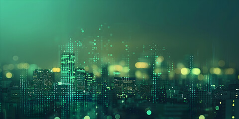 Fototapeta premium Bokeh green background