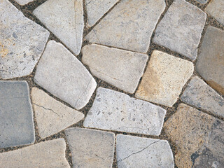 Natural river stones for decorative exterior