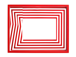red square frame isolated on white