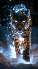 Striking Image of a Cheetah in the Wild [created with generative AI technology]