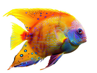siamese fighting fish isolated on white