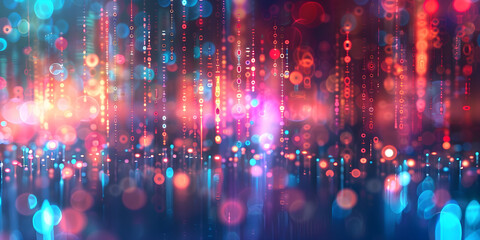 Fototapeta premium Bokeh pink and blue background 