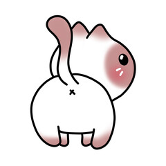 Cute Siamese Cat, Doodle, Illustration