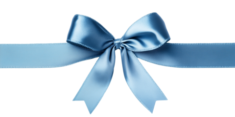 Stylowa wstążka z ozdobną kokardą na przezroczystym tle, idealna do personalizacji zaproszeń, kartek okolicznościowych oraz elementów graficznych związanych z prezentami.