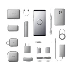 Android phone accessories, smartphone cases and mobile gear illustration.PNG