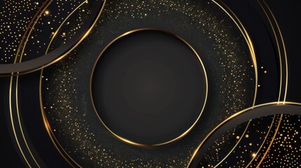 Black & Gold Polygonal Fusion