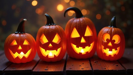Fototapeta premium halloween jack o lantern pumpkin