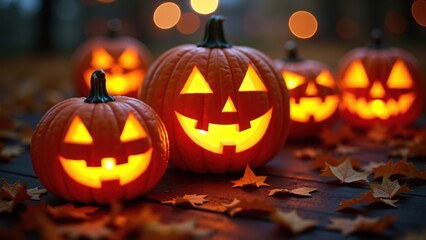 Fototapeta premium halloween jack o lantern pumpkin
