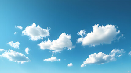 Obraz premium Cloud in the blue sky wallpaper bright sunny sky background