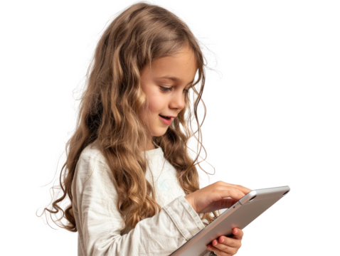 child with laptop