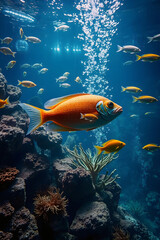 Fototapeta premium fish in aquarium