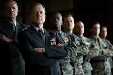 Fototapeta premium Politician calls for boost in military spending