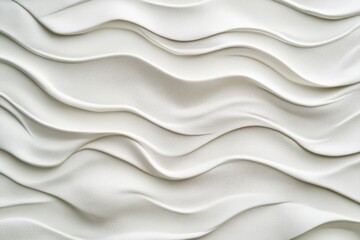 Fototapeta premium Soft waves across white leather texture