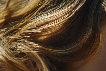 Fototapeta premium Natural Light Enhancing Lush Hair Texture