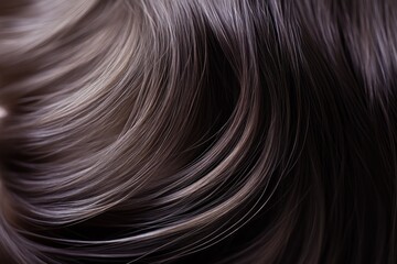 Naklejka premium Detailed View of Vibrant, Well-Maintained Hair