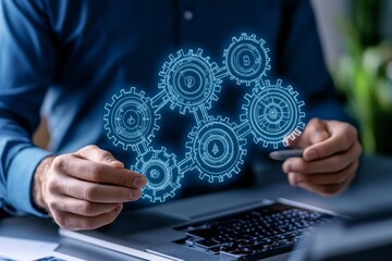 Naklejka premium Benchmarking project management performance ensures on-time and on-budget delivery