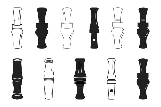 Duck Call Silhouette, Duck Hunter SVg, Duck Call SVG, Duck Whistle Svg, Mallard Duck Calls Svg, Duck Calls Icon Svg, Duck Call Bundle