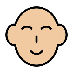Face Vector Filled Icon Design