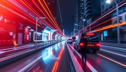 Fototapeta premium traffic in the city