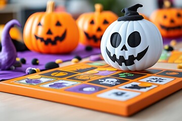 Halloween theme in school allows students to create their own spooky board games as a class project