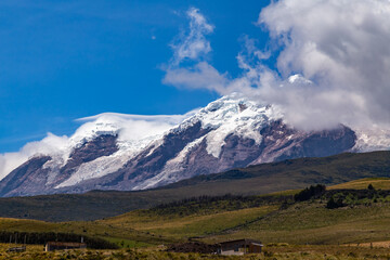 Andean landscape, Cayambe volcano