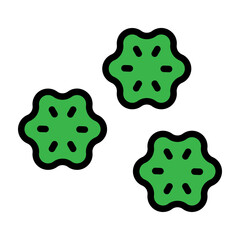 Button Vector Filled Icon Design