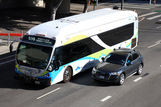 Los Angeles, California &ndash; June 26, 2024: Foothill Transit Bus