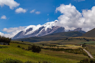 Andean landscape, Cayambe volcano