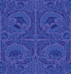 Flowers seamless pattern. vector illustration. Abstract flowers, floral vector with leaves
