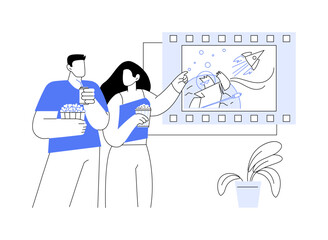 Going on a date isolated cartoon vector illustrations.