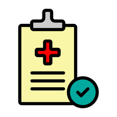 Obraz premium Health Checkup Vector Filled Icon Design