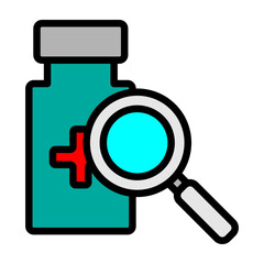 Medical Research Vector Filled Icon Design