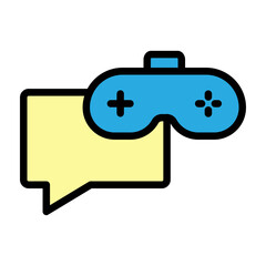 Chat Bubble Vector Filled Icon Design