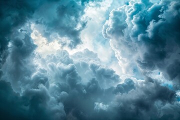 Fototapeta premium A dramatic sky with menacing dark clouds