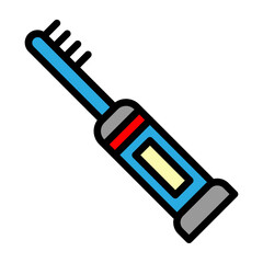 Electric Toothbrush Vector Filled Icon Design