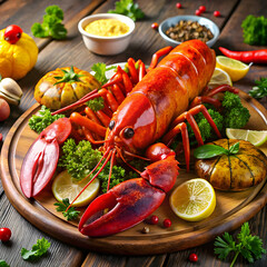 delicious lobster gourmet seafood