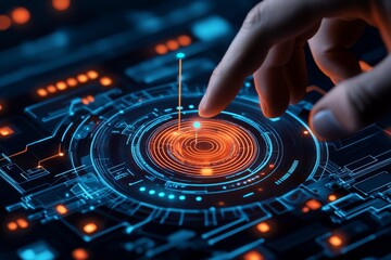 Naklejka premium Scorecard for digital transformation measures technology adoption and process improvements