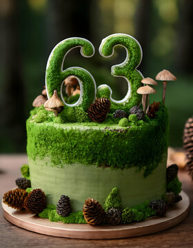 63th birthday cake 