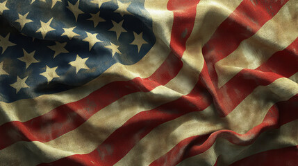 The Waving American Flag